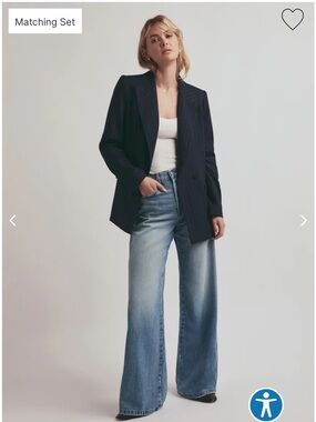 Favorite Daughter Navy Pinstripe Blazer